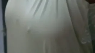 Mallu aunty removing nighty and wearing bra panty.MOV