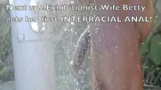 Exhibitionist Wife 245 Part 2 - Betty Bang Teases And Compares Her Husbands little cock next to a BIG BLACK COCK while nude beach voyeurs watch!