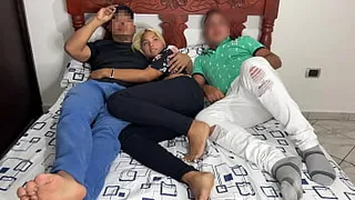 Watching Movie with My Boyfriend and his Best Friend who Lays Next to Me and Starts Touching my Ass next to my Distracted Boyfriend NTR Netori