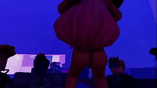 Sensual roblox girl naked in club