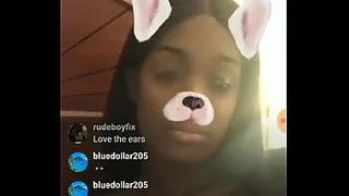 Hushh money huge boobs in live instagram