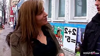 GERMAN PICKUP AND FUCK BY HUGE COCK AT STREET CASTING