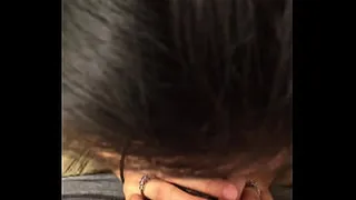 Blowjob in hotel bathroom