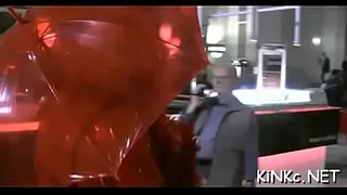 Merciless mistress c. and kicks tied up serf in the balls