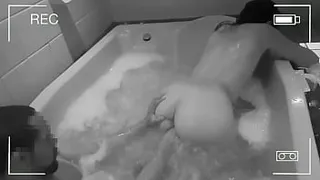 Surveillance camera in the Hotel Jacuzzi ft. Latina Cum Inside