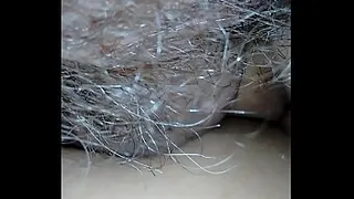Cumshot in the tail and in the pussy of the tail
