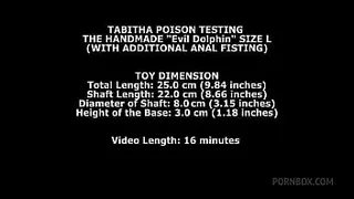 Tabitha Poison Testing The Handmade Dolphin Size L (With Additional Anal Fisting) TWT102