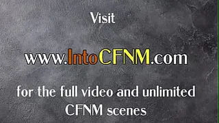CFNM night robe busty MILFS in  group jerking of stiff dick