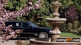 Two neighbors kissing each other