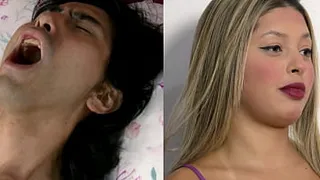 My stepsister saw me masturbating and wanted to know why - AmoPornoBR