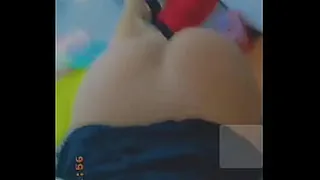 asshole blonde in the bathroom