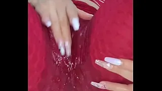Rubbing my pussy through leggings until they are deliciously wet - she gets so wet and talks so dirty that it makes you so excited