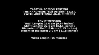 Tabitha Poison Testing The Handmade Dolphin Size L (With Additional Anal Fisting) TWT102