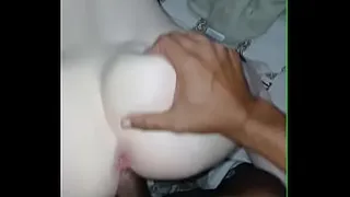 I fucked my little white stepdaughter in the motel, pink pussy on all fours