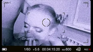 Recording in closeup with my stepdaughter