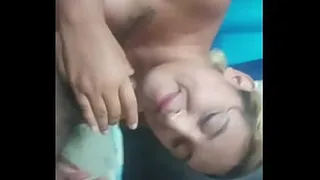 Mexican whore records how she detonates a happy client