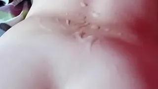 His back was filled with milk