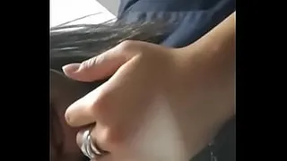 Bitch can't stand and touches herself in the office