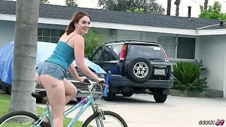 Small Tits Ginger Girl with Big Butt Pickup by Stranger and give him a Fuck with Rimjob and Prostate Massage