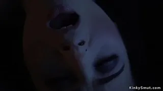 Brunette babe anal fucked by repairman