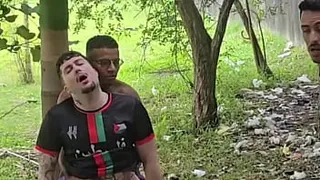 I got lost in the woods and got fucked by two hot guys (COMPLETE ON RED)