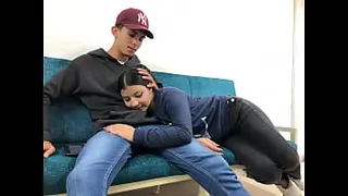 QUIET FRIEND REST - my 18 year old blonde FRIEND feels my cock in her mouth