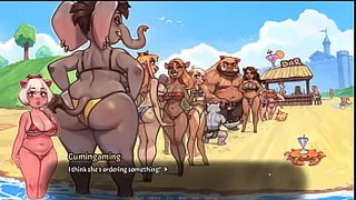 Four black studs stuff to the bursting point with banana yougurt young playful white blonde gal Tina Marie after stretching her pink pussy with their giant stallions