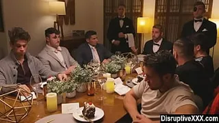 Gay Ex-Boyfriend Gangbang Invited by Wealthy Stud