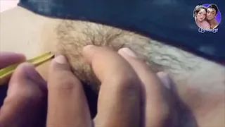 New241new. Waxing. Husband makes pussy with coconut milk.