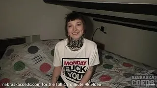 pov dirty female director late night pussy play on vacation with andy teen