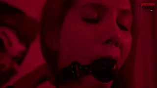 The Enigmatic and two Latin submissive girls, a busty blonde and a redhead with a big ass