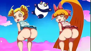 Teenage Powerpuff girls throwing it back