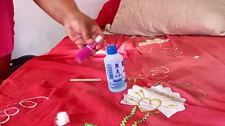 Doing your nails without underwear