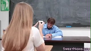 Teen in uniform gets plowed
