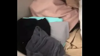 Spying on panties and bras at SIL house in her bedroom. Spied twice in one day. Part 1
