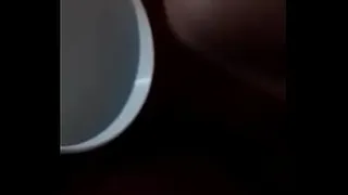 Male milk in glass