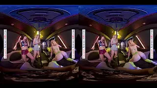 Naughty America - After the rave, the super cute and sexy, Daisy Stone, Lilly Bell, & Mila Taylor, continue the partying by sharing Daisy's boyfriend's big dick