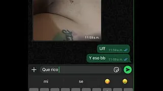 I discover my slut girlfriend on whatsapp with her lover part 1