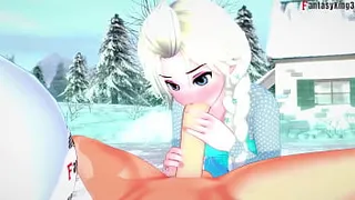 Elsa sucking and having sex | 1 | Frozen | Full & POV on Sheer & PTRN: Fantasyking3