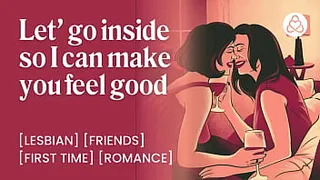 Newly divorced MILF gets seduced by sexy lesbian neighbor – First time fingering | ASMR real orgasm | Audio Porn | Erotic Audio Story