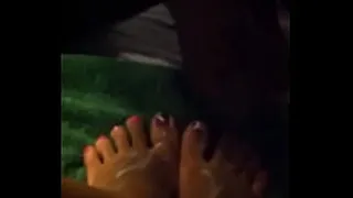 Cumshot on gf's sz 6 feet