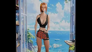toly clip1 Daring young woman shows off on the beach in a micro bikini - Watch how she gets hot in the waves!