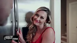 Teen Cant Resist and Fuck her step Father while Watching a Movie