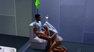 Bathroom Blowjob - The Sims 4