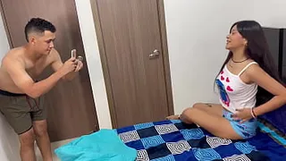 I fuck my shy stepsister while she sleeps and I end up cumming in her mouth.