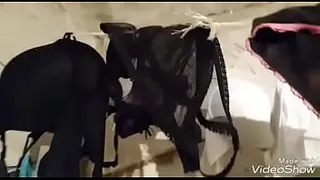 my wife's panties on the clothesline 1