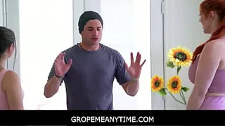 GropeMeAnytime -  Teens Have a A Yoga Session with The Renowned Yogi Nathan Bronson - Penelope Kay, Lauren Phillips