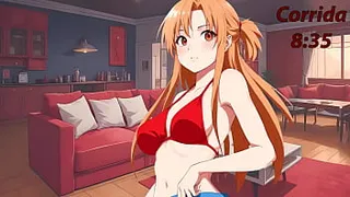 Asuna JOI CEI hentai in Spanish. She wants to give you your own milk.