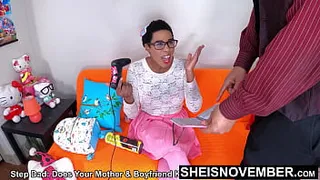 60fps Newest Drama Reality Fauxcest Plot: Stepdad Stealing My Diary: Pressuring Me For Aggressive Missionary Pussy Fuck, Huge Saggy Tits Out, Cute Black Nerd Stepdaughter Sheisnovember Fucked Sideways Legs Up, Big Cock Drilling By Msnovember