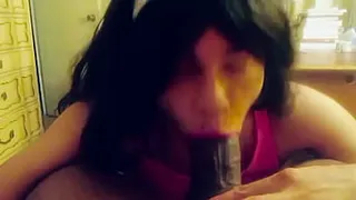 Old Video of Me Sucking One of My First Gigantic Dicks!